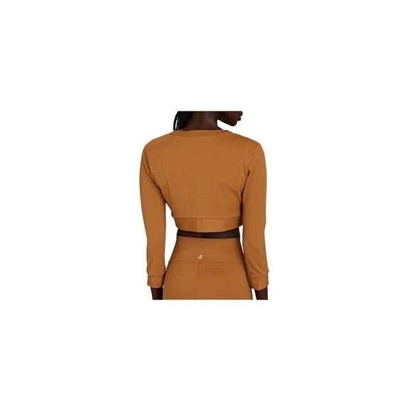 WeWoreWhat Knit Cropped Crewneck Cardigan Button Down Crop Top Size XSmall NWOT - Picture 7 of 13